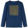 vidaXL Tricou de copii cu m&acirc;neci lungi bleumarin 92