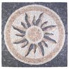 vidaXL Placi de mozaic cu model de soare Multicolour 120 x 120 cm