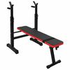 VidaXL Bancă de greutăți Manual Negru 126.5 x 67 x 111 cm
