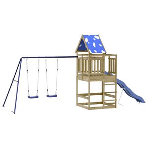 vidaXL Set de joacă pentru exterior, lemn de pin impregnat