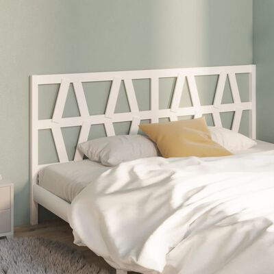 vidaXL Tăblie de pat, alb, 186x4x100 cm, lemn masiv de pin