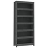 vidaXL Bibliotecă, gri, 80x35x183 cm, lemn masiv de pin