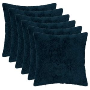 vidaXL Husă pentru pernă 6 buc. HEERLEN Albastru marin 30 x 30 cm