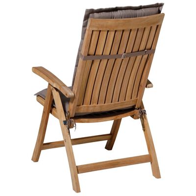 Madison Pernă de scaun cu spătar înalt Panama, gri taupe, 123x50 cm