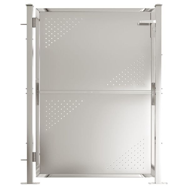 vidaXL Poartă de grădină 100x120 cm oțel inoxidabil