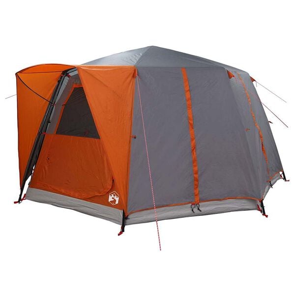 vidaXL Tent Cabină cu acoperiș Gri și Portocalie 425 x 396 x 222 cm