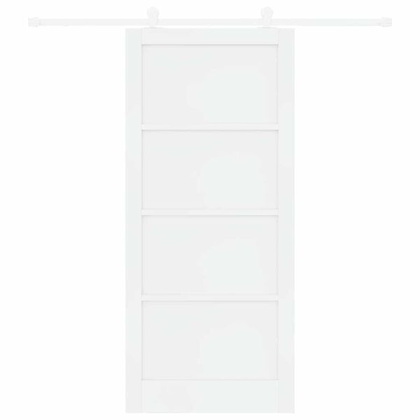 vidaXL Ușă glisantă ORKDAL Alb 93 x 211 cm Lemn de pin masiv