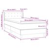 vidaXL Pat box spring cu saltea, roz, 100x220 cm, catifea
