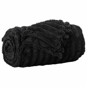 vidaXL Pătură Negru 270 x 240 cm 1.83 kg Molton