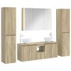 vidaXL Set de mobilier pentru baie 6 pcs Stejar Sonoma