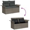 vidaXL Set de canapele pentru grădină 5 pcs Gri Rattan poli