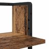 vidaXL Set rafturi de perete cu raft 4 pcs Lemn Vechi 65 x 25 x 30 cm