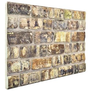 vidaXL Panouri de perete 10 buc. 100 x 50 cm Multicolour Spumă EPS