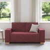 vidaXL Canapea cu 2 locuri, roșu vin, 120 cm, material textil