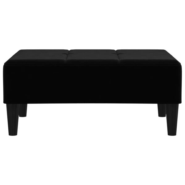 vidaXL Taburet, negru, 78x56x32 cm, catifea