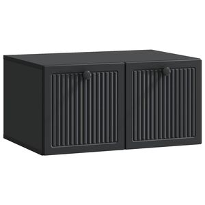 vidaXL Oglindă TV montată pe perete Pe perete Negru 59,5 x 41 x 30 cm