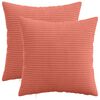 vidaXL Husă pentru pernă 2 pcs HEERLEN Roșu portocalie 50 x 50 cm cord