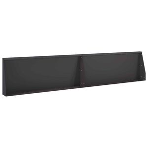 vidaXL Zid de sprijin 2 buc. 100 x 12 x 30 cm Oțel Negru