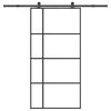vidaXL Ușă glisantă cu set feronerie 102,5x205 cm sticlă ESG/aluminiu