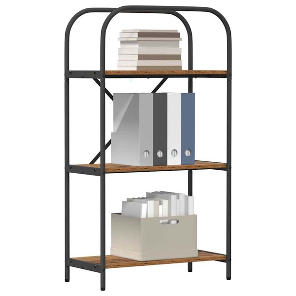 vidaXL Raft pentru cărți Lemn vechi 60 x 30 x 109 cm Lemn compozit