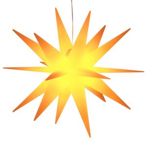 vidaXL Lumină de Crăciun cu LED, galben, 43 cm, pliabil
