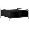 vidaXL Masă de cafea Stejar Negru 90 x 90 x 41 cm Lemn prelucrat
