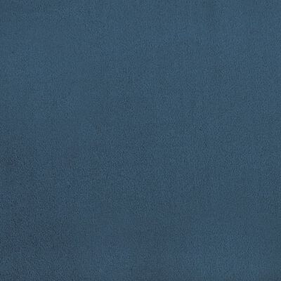 vidaXL Scaune de sufragerie, 2 buc., albastru, catifea