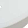 vidaXL Chiuvetă de baie din ceramică, rotundă, 42 x 12 cm, alb