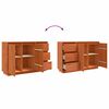 vidaXL Bufet Stejar &icirc;nchis 111 x 34 x 75 cm Lemn de pin masiv