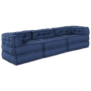 vidaXL Unitate de canapea modulară Țesătură Indigo 210 x 70 x 56 cm