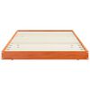 vidaXL Cadru de pat Maroniu cerat 90 x 200 cm Lemn de pin masiv