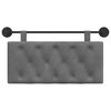 vidaXL Cap de pat suspendat Gri &icirc;nchis 100 x 55 x 7 cm Catifea