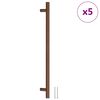 vidaXL M&acirc;nere de dulap, 5 buc., bronz, 320 mm, oțel inoxidabil