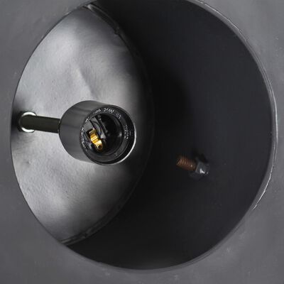 vidaXL Lampă suspendată industrială, 25 W, gri, 52 cm, mango E27, rotund