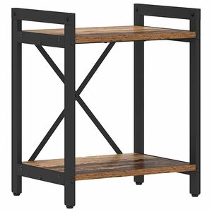 vidaXL Raft pentru cărți 40 x 30 x 50 cm Lemn prelucrat Lemn vechi