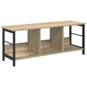 vidaXL Raft pentru cărți 3 niveluri 102 x 32 x 40,5 cm Lemn prelucrat