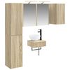 vidaXL Set de mobilier pentru baie 5 buc. Stejar Sonoma