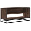 vidaXL Comodă TV, stejar maro, 91x40x46 cm lemn prelucrat și metal