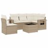 vidaXL Set canapele de grădină cu perne, 6 piese, bej, poliratan