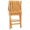 vidaXL Scaune pliante 8 buc. 61x67x90 cm, lemn masiv de tec