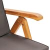 vidaXL Set mobilier de grădină cu perne gri, 7 piese, lemn masiv tec