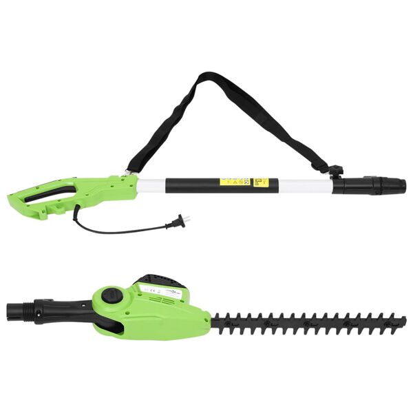 vidaXL Trimmer electric de gard viu cu tijă telescopică, 41 cm, 550 W