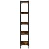 vidaXL Bibliotecă 5 niveluri stejar afumat 60x30x154 cm lemn prelucrat