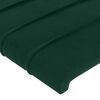 vidaXL Tăblie de pat cu aripioare verde &icirc;nchis 183x23x78/88 cm catifea
