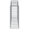 vidaXL Coșuri gabion arcuite 8 buc, 200x50x100/120 cm fier galvanizat