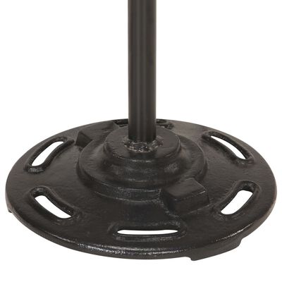 vidaXL Lampă de podea cu 2 abajururi, negru, E27, fontă