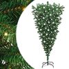 vidaXL Brad de Crăciun artificial pre-luminat răsturnat cu set de mingi