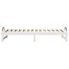 vidaXL Cadru de pat Alb 90 x 210 cm Lemn de pin masiv