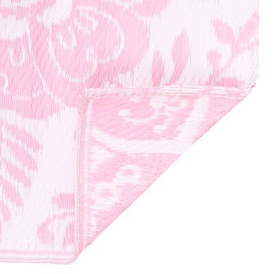 vidaXL Covor de exterior, roz, 120x180 cm, PP