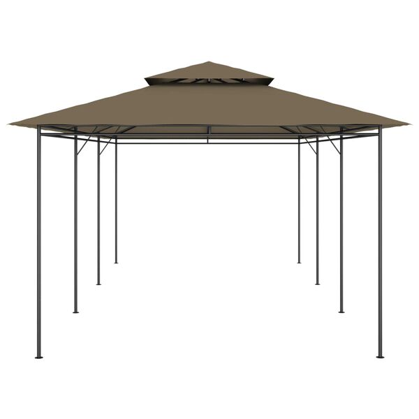 vidaXL Pavilion, gri taupe, 600 x 298 x 270 cm, 180 g/m²